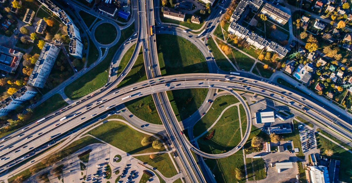 Real-time Traffic on Google Maps on Android - Aerial Photo of Buildings and Roads