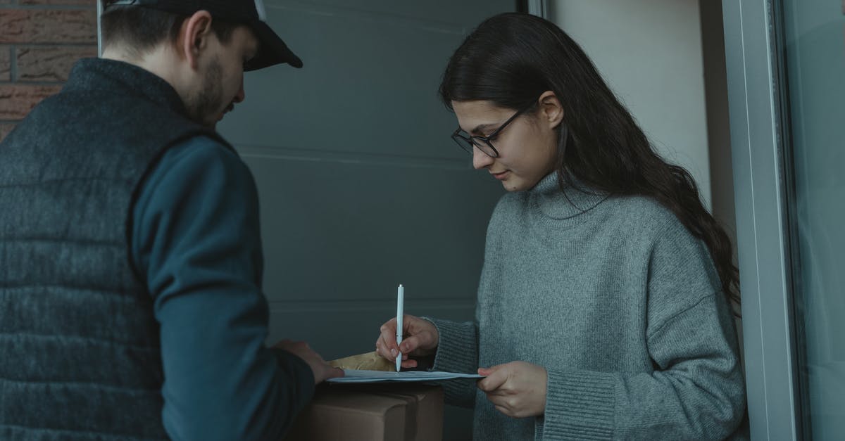 Receiving parcel in Japan [closed] - A Woman Receiving a Package 