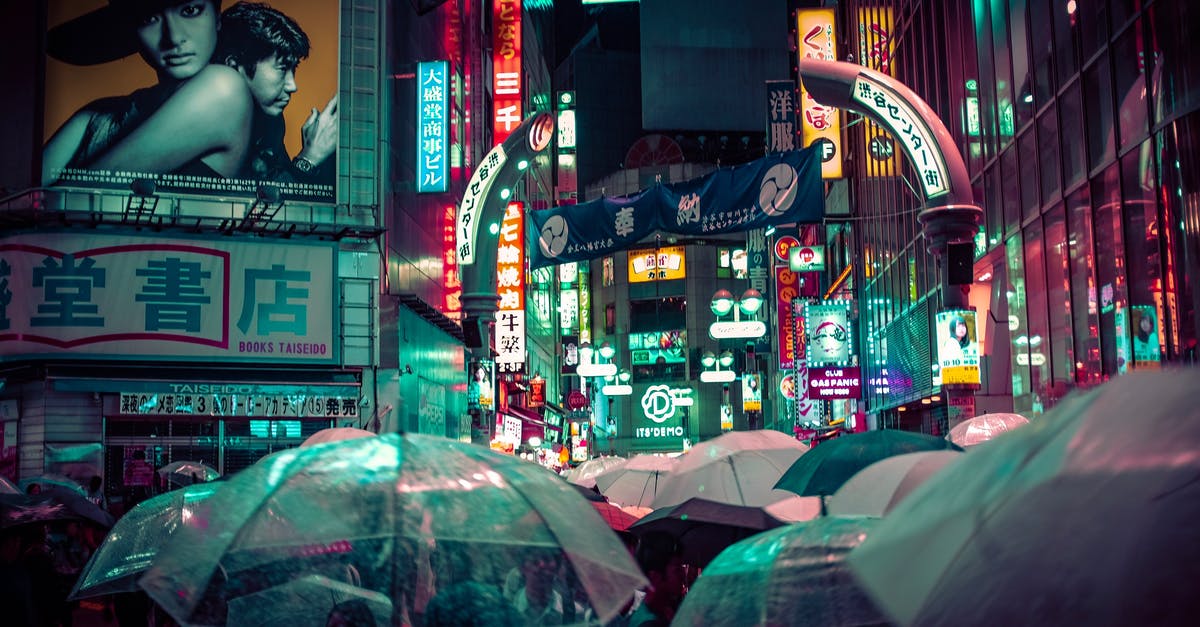 Re-entry permit to Japan with a work visa? - People Near Buildings during Nighttime With Lights