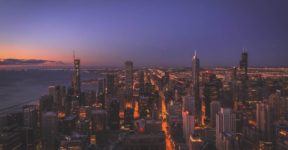 Reliability of greyhound/amtrak from Minneapolis to Chicago - Aerial View Of High-rise Buildings 