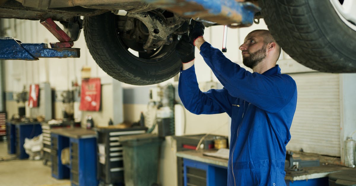 Renting a car in Israel when under 21? - Man in Blue Work Clothes Fixing a Car