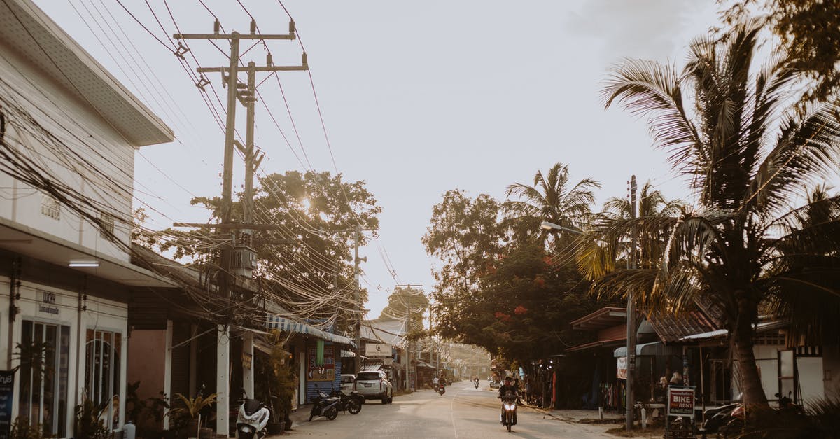 Renting a motorcycle in Thailand - Motor Vehicles on the Road