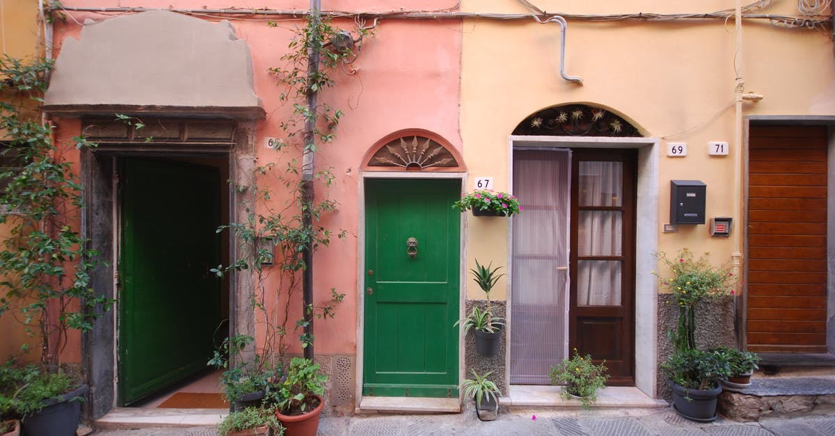 Renting an apartment for 2-3 months in Italy - Front Doors on a Apartment Building