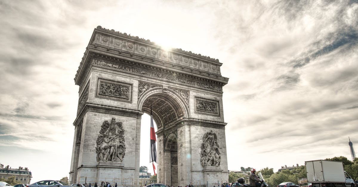 renting/letting/hire/location a scooter in Paris France (from US) - Arc De Triomphe Paris