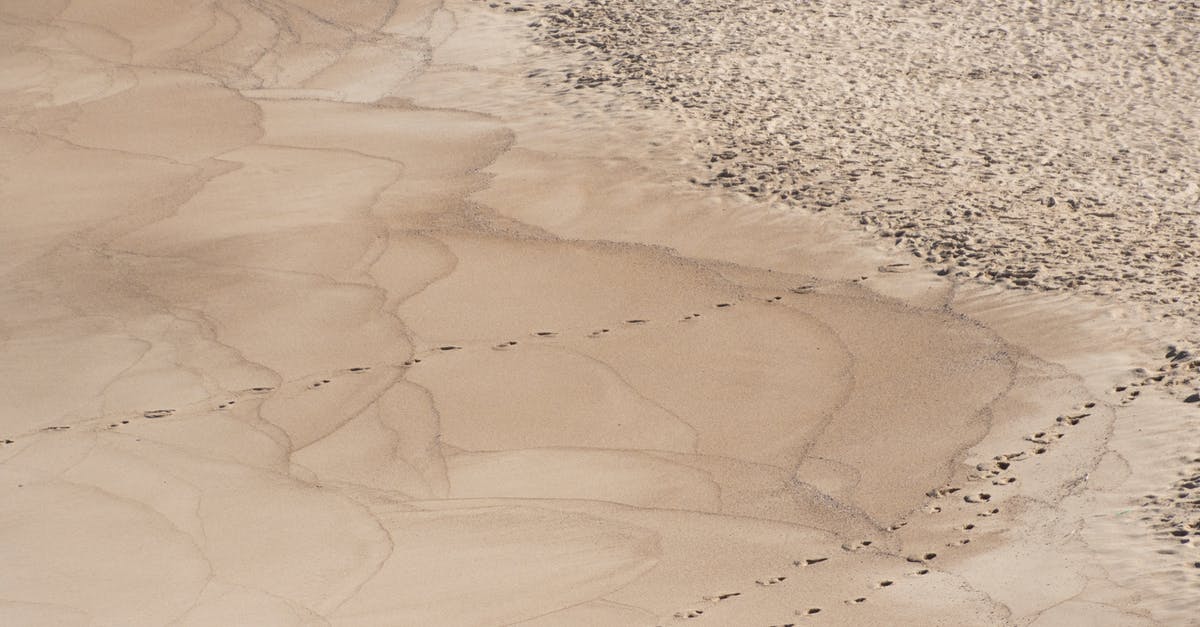 Requirements for travelling to Portugal from Spain via land - Aerial Photo of Sand With Footprints