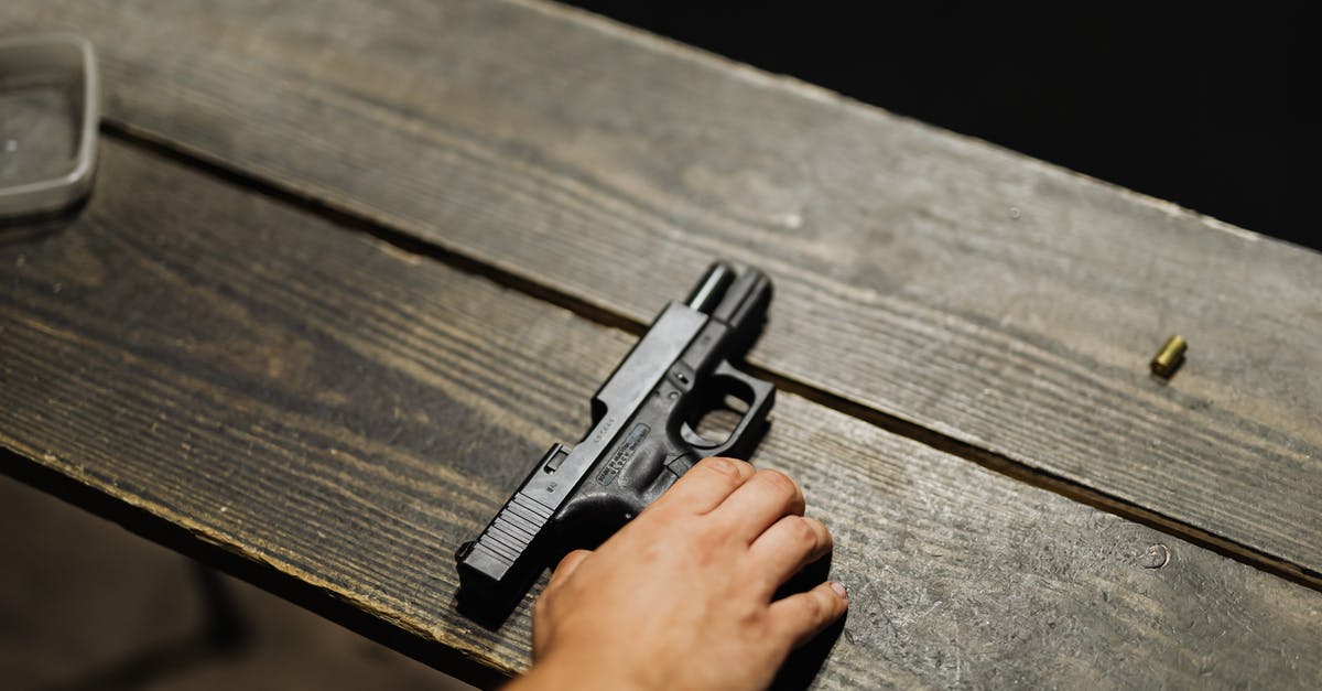 Requirements to check-in firearm to Schiphol? - Hand of a Person Holding Black Semi Automatic Pistol