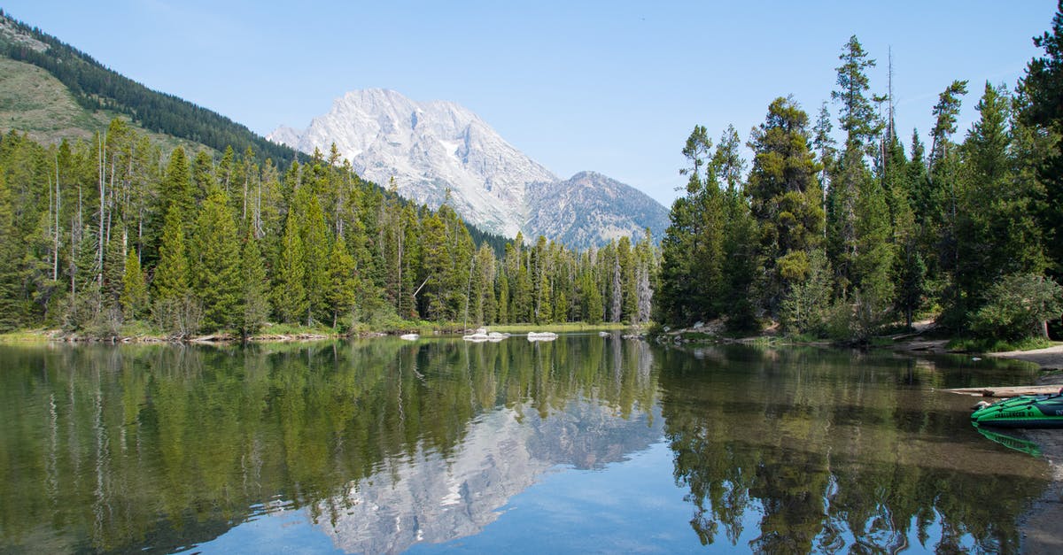 Reservable campground in Grand Teton park - Idyllic Lake Between Green Trees 