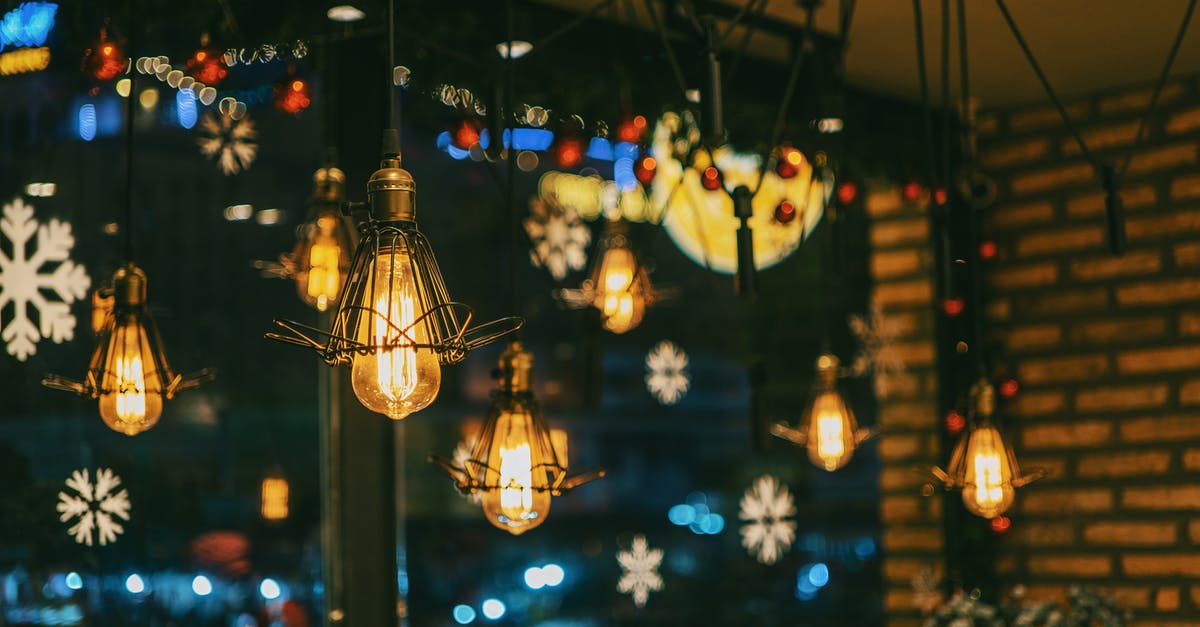 Restaurants during Christmas in Norway - Pendant Bulb Photo