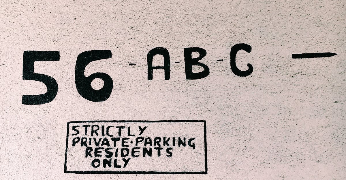 Restrictions on Non-Resident Street Parking in Chicago - Surface with numbers and letters for private parking