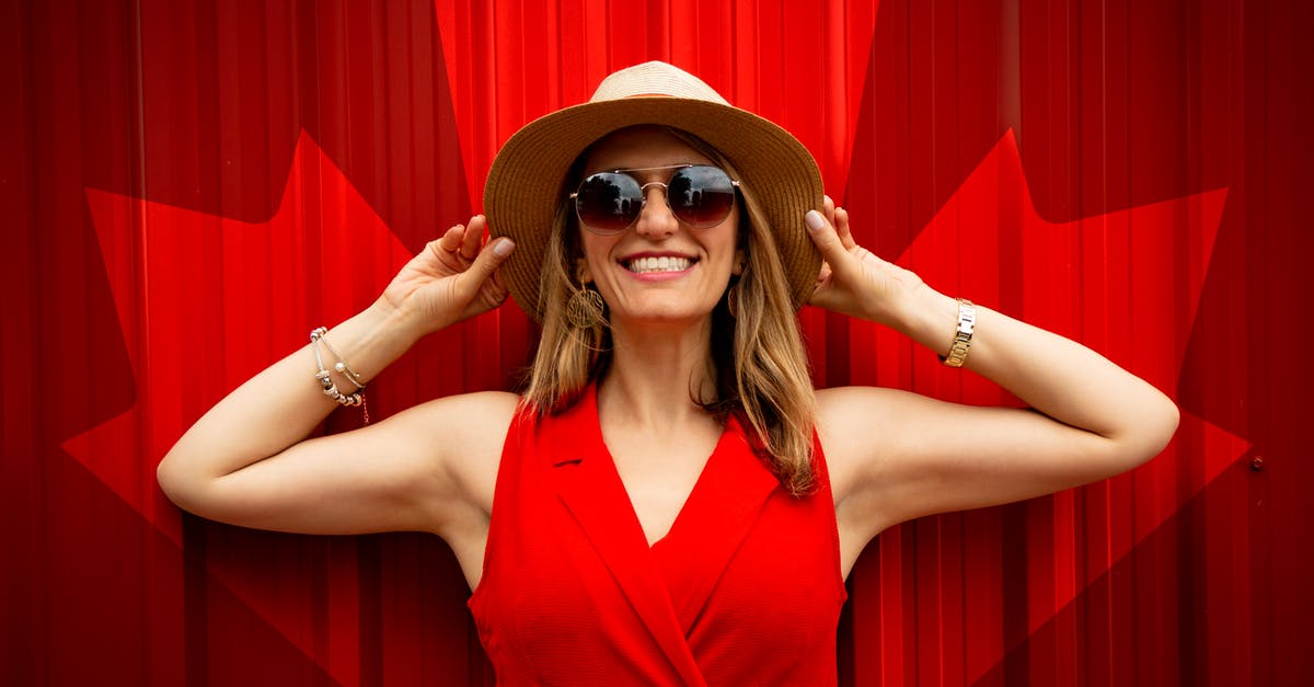 Retroactive duty charged on reimportation of luxury purse to Canada - Woman in Red Sleeveless Dress With Canada Flag Printed Background