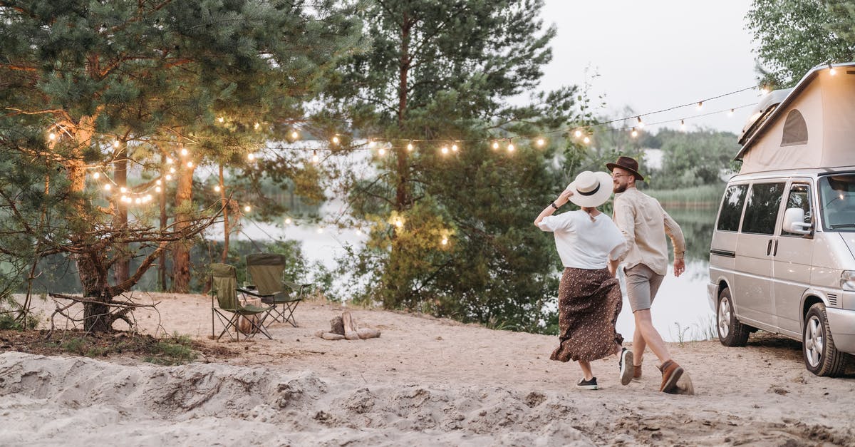 Returnable deposit French campsite - Man and Woman Kissing on Beach