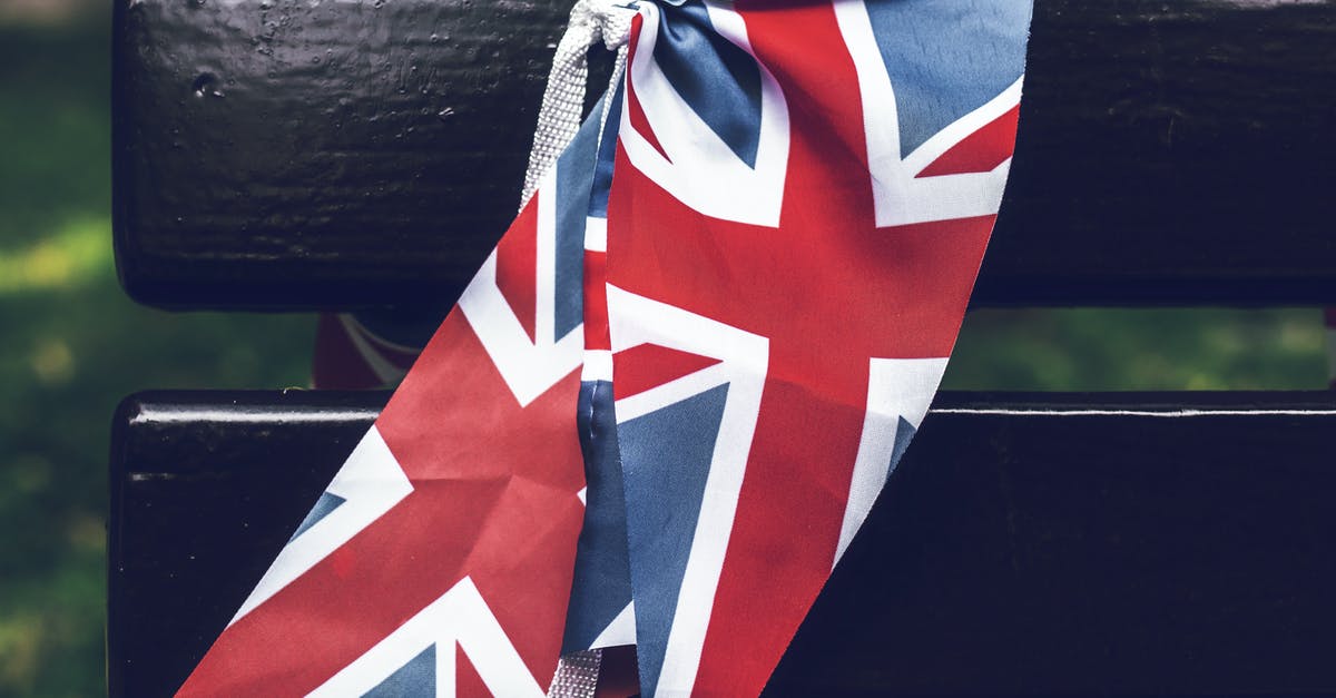 Revisiting the UK after being deported [closed] - United Kingdom Flag tied to a Wooden Bench