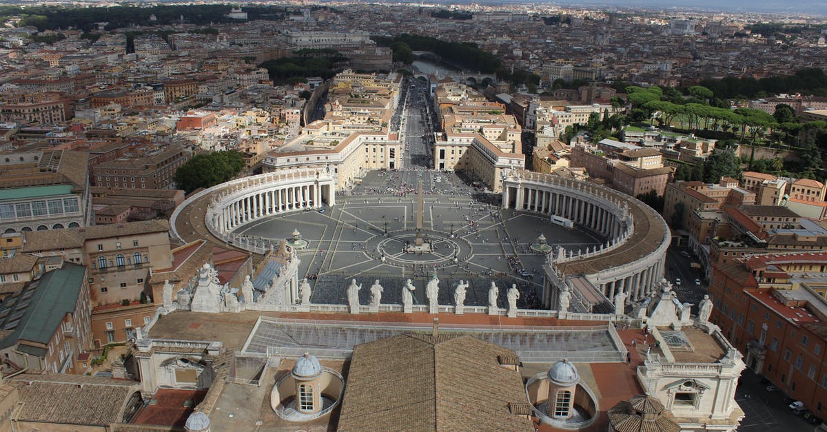 Rome FCO Transfer - Aerial View of the Vatican City
