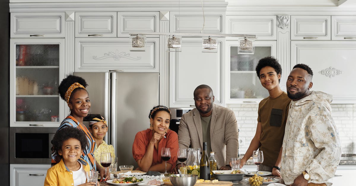 Room with Kitchenette, Who Does the Dishes? - Family Posing for a Photo in the Kitchen