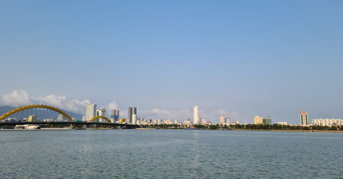 Running in Da Nang, Vietnam - City Skyline Across Body of Water