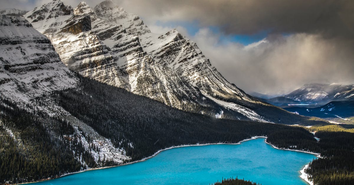 SA nationals in transit from Canada to Jo'burg through LHR - landside visa required? - Peyto Lake in Banff National Park