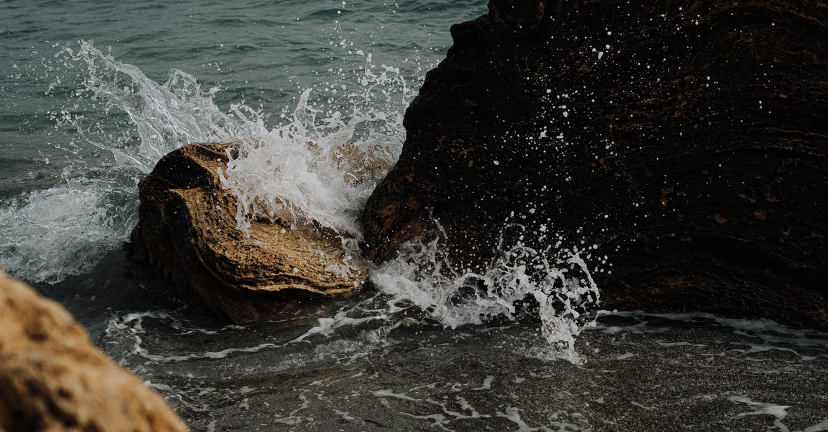 Safeguarding against extra expenditures Natural disasters during travels - Sea Waves Crashing Against Rocks