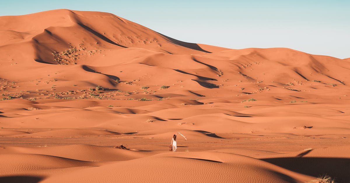 Sahara in Morocco - Do we need 4x4 car? - Person in White Shirt Walking on Desert