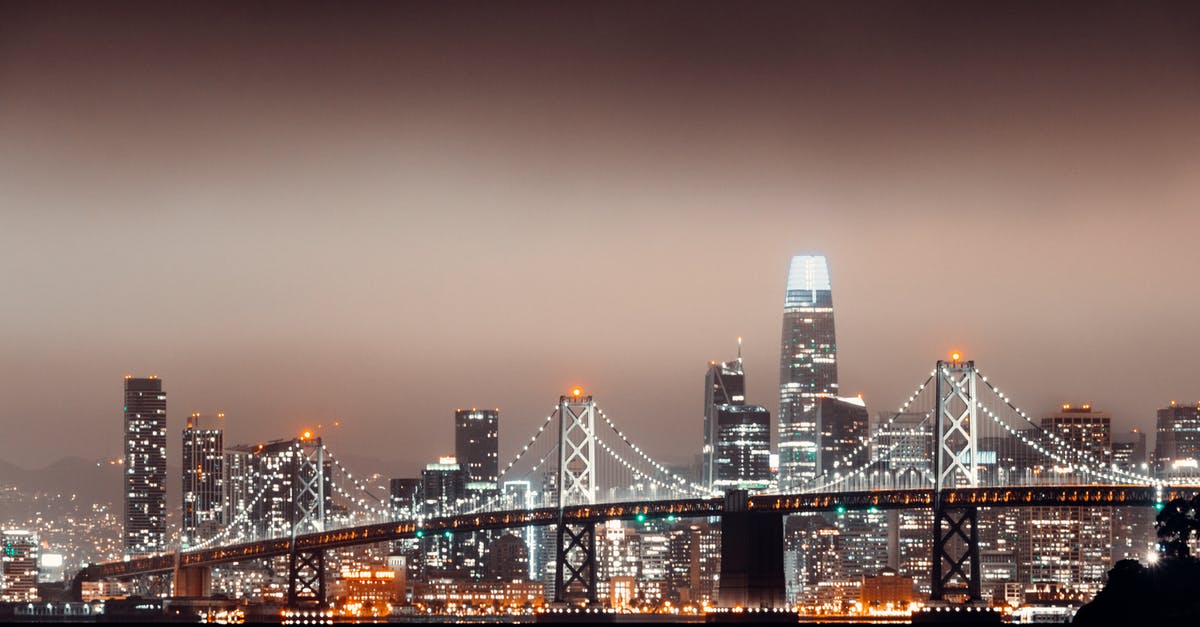 San Francisco Airport - The plan - City Skyline during Night Time