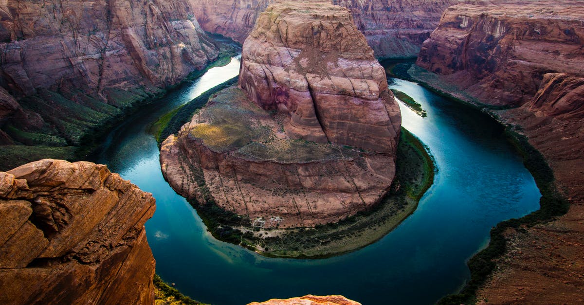 San Francisco to Sedona, Grand Canyon, Antelope(and Horseshoe bend) - Birds Eye Photography of Horseshoe Bend, Arizona