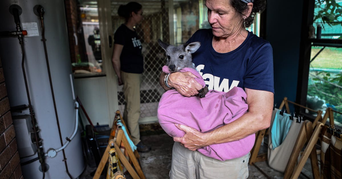 Schengen dual citizen, non resident + Australia wife 6 month visit? - Woman Carrying a Baby Wallaby