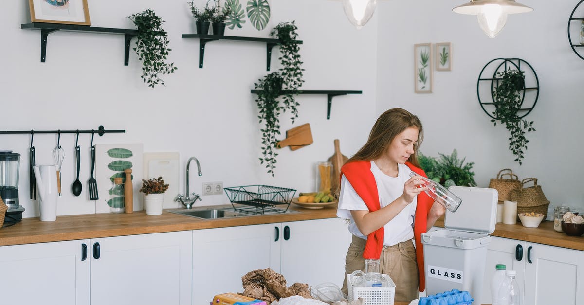 Schengen Visa . No response from the Consulate [closed] - Young woman utilizing wastes in modern kitchen