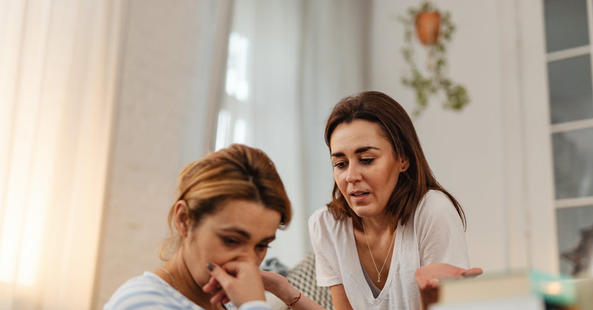 Schengen visa - worried about being refused - Worried Women Talking at Home 