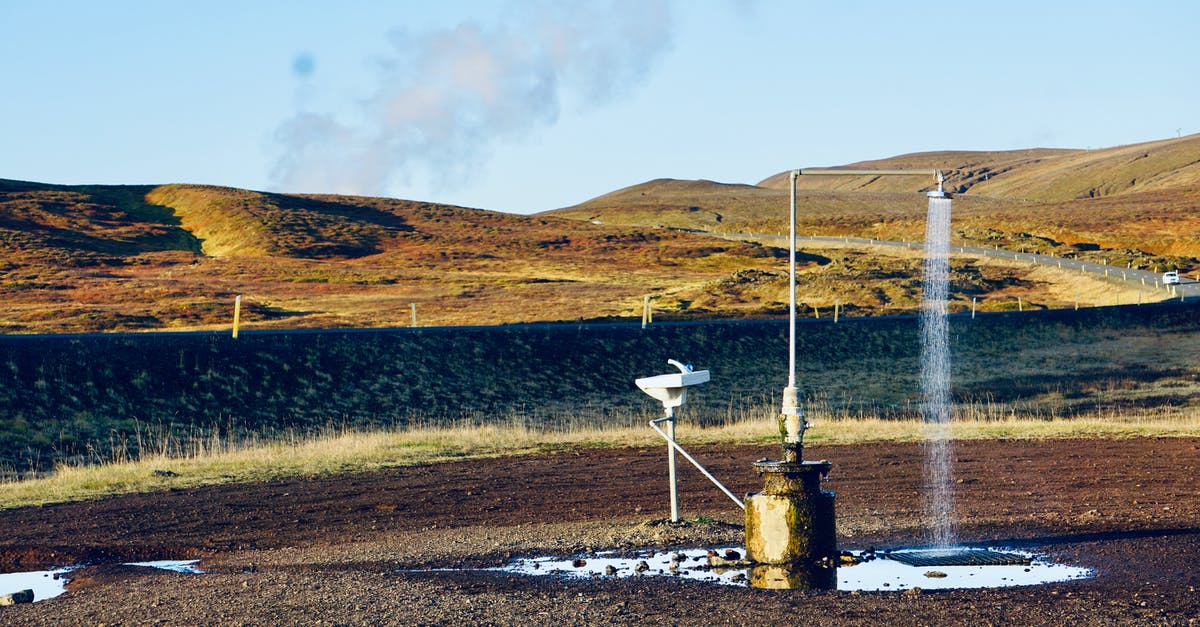 Schengen visa for Iceland processed by the Danish embassy - Outdoor Shower in Iceland