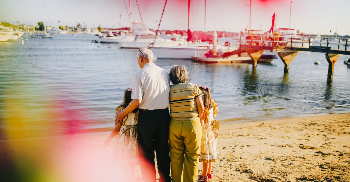 Schengen visa for minor child travelling with grandparents - Grandparents With Their Granddaughters Standing By The Shore