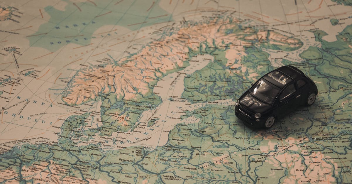 Schengen visa for Sweden and Denmark - Black Toy Car on World Map Paper