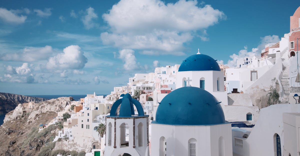 Searching for bikeable offensive town names in Europe like "Fucking" - Photo of Santorini, Greece