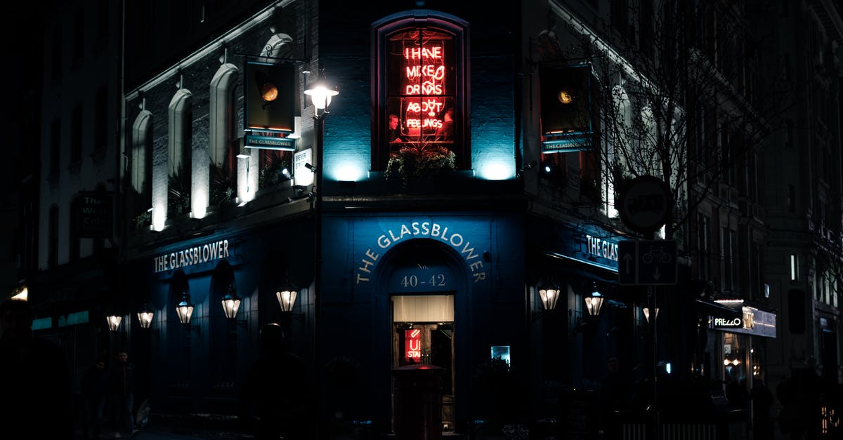 Second entrance to Schengen area on a multiple entrance visa - Neon sign on illuminated building at night