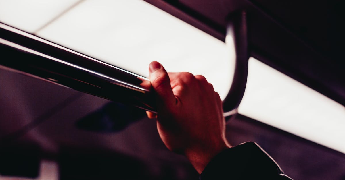 Second hand train tickets - France / Thalys - Human's Hand Holding on Silver Handle Bar Photography