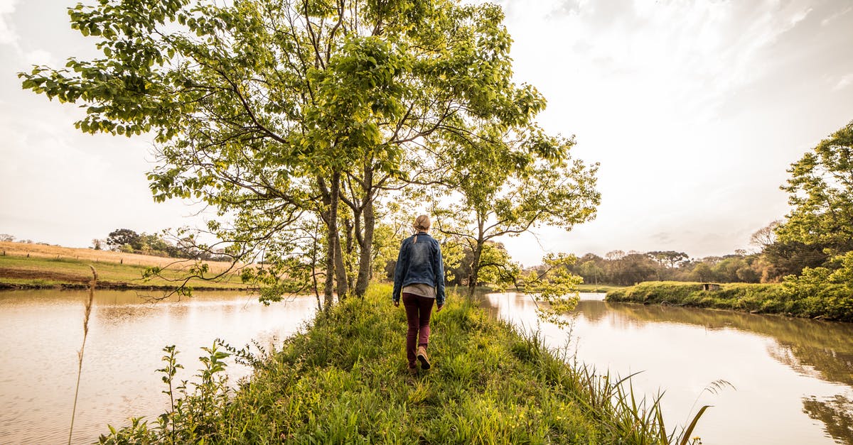 Security issues for a girl travelling solo around Europe [closed] - Person in Blue Denim Jacket and Brown Pants Standing on Green Grass in Front Green Leaved Trees Between River Under Sunny Sky