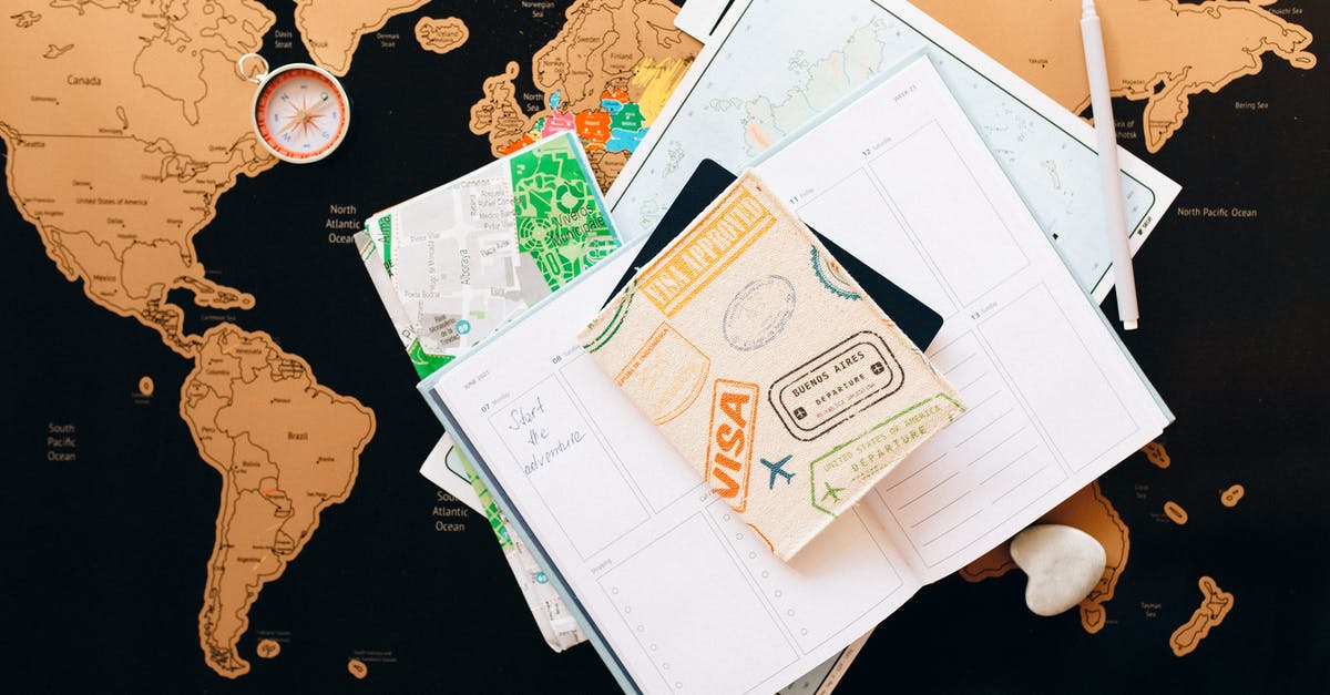 Sending passport via post office to get visa - Passport on Top of a Planner