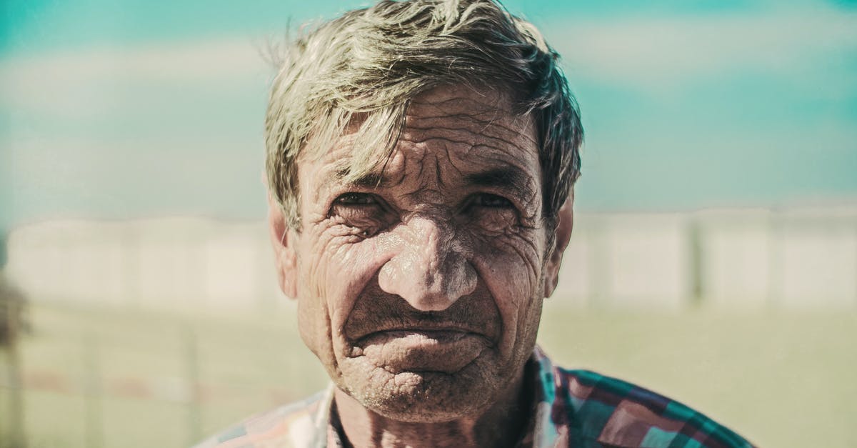 Senior aged travelers - Portrait of Man