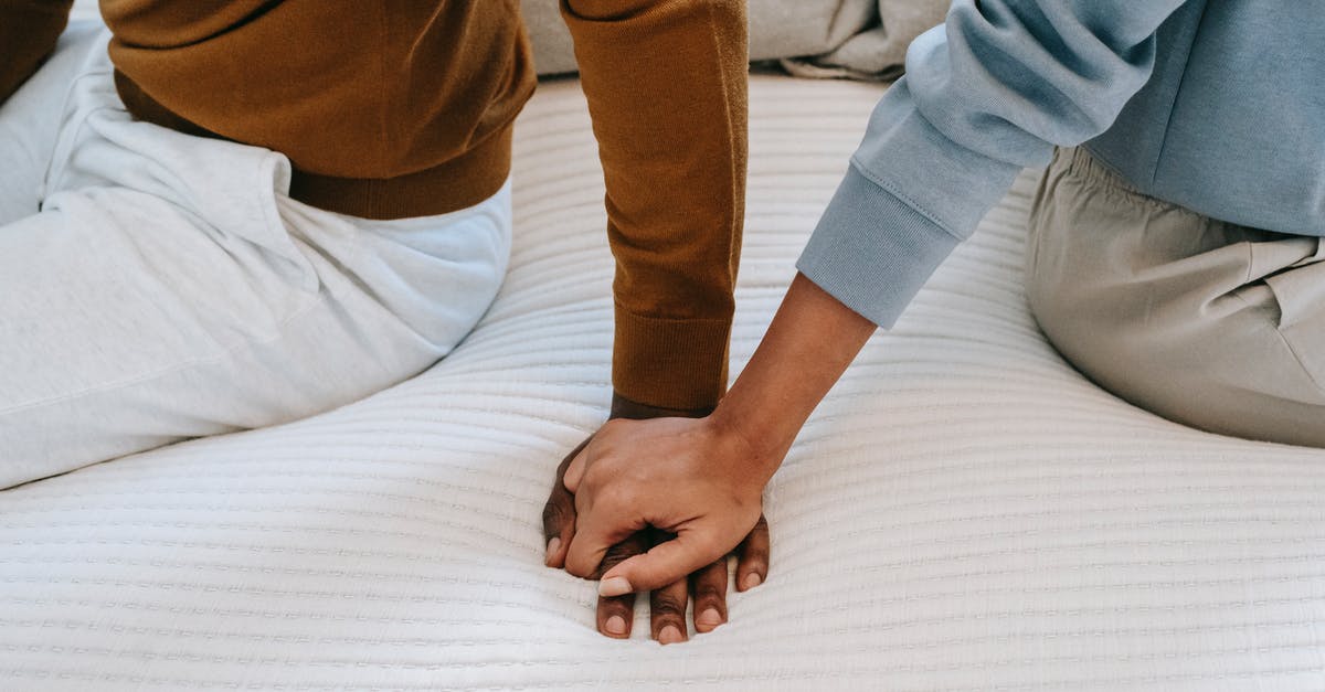 Separate Visa from embassy after Schengen visit [closed] - Crop unrecognizable black couple holding hands on bed