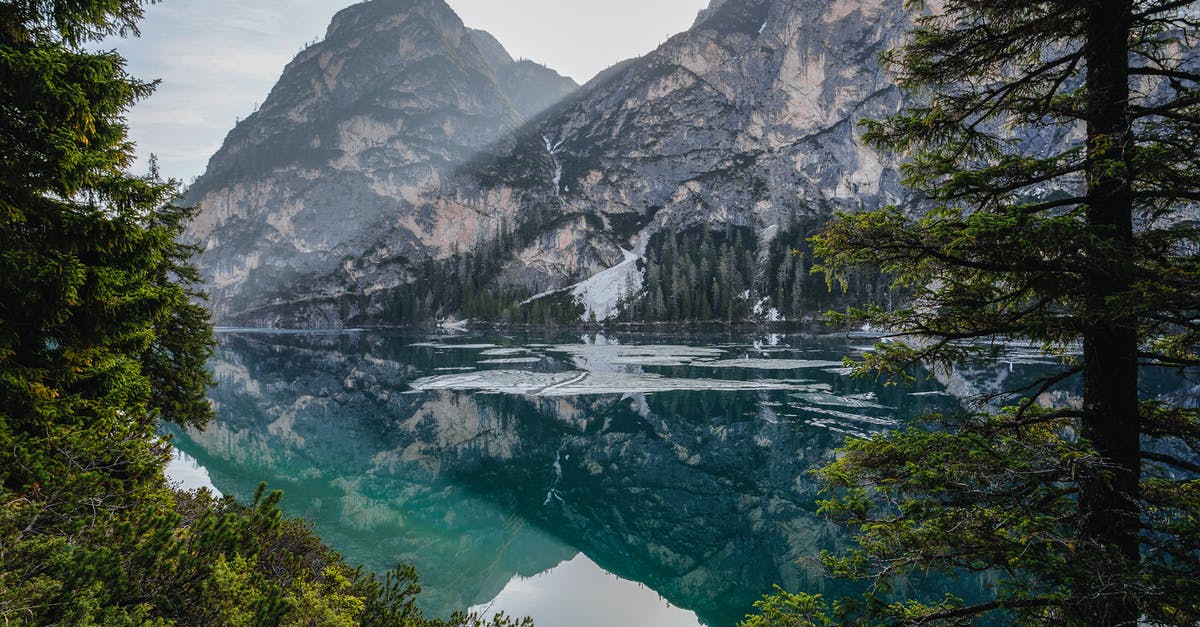 September in Dolomites - Mountains Near Body of Water Panoramic Photo