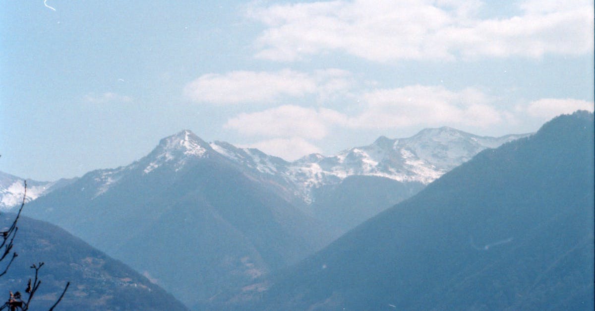 September/October in the Alps - Green Mountains Under White Clouds