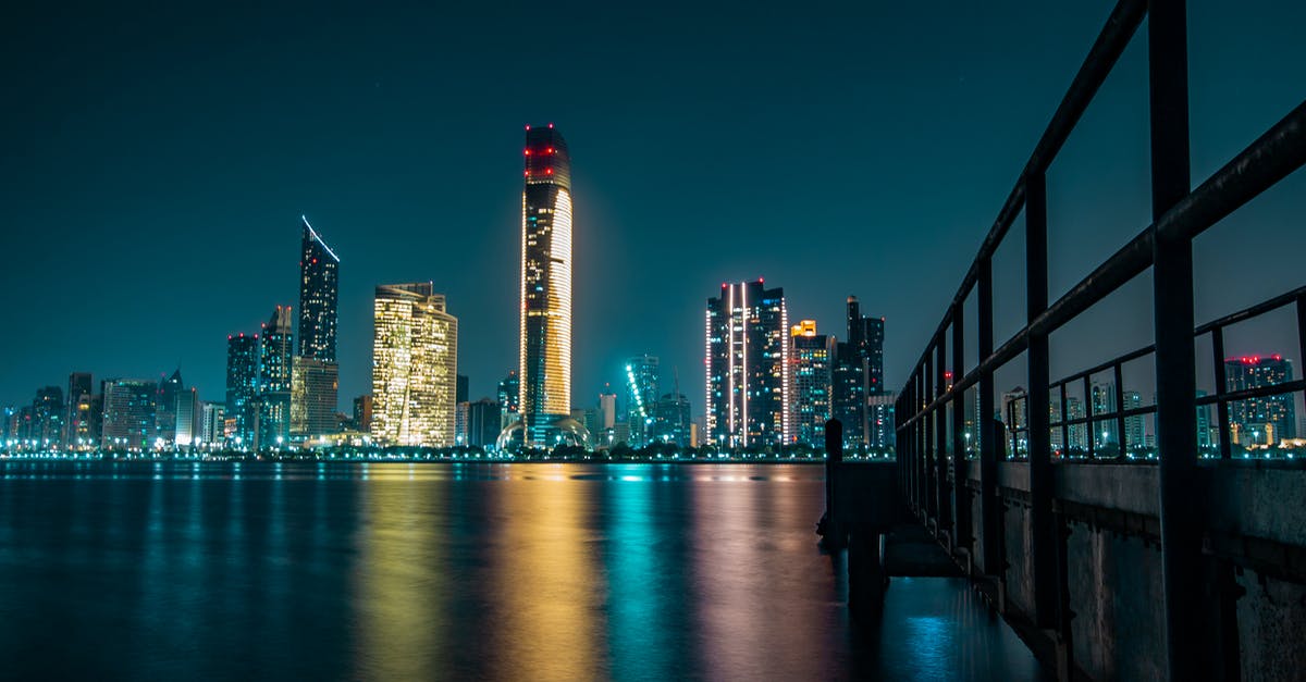 Shared taxi from Abu Dhabi to Dubai - Photo of Cityscape at Night