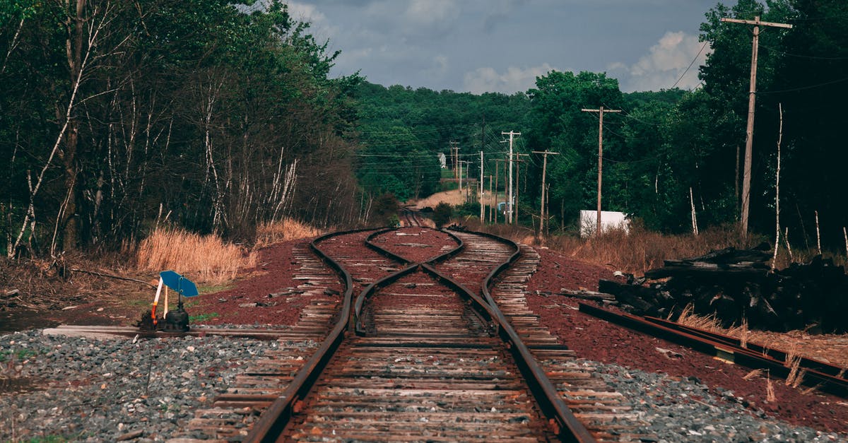 Shelters near trails in Bavaria? - Brown Metal Train Railway