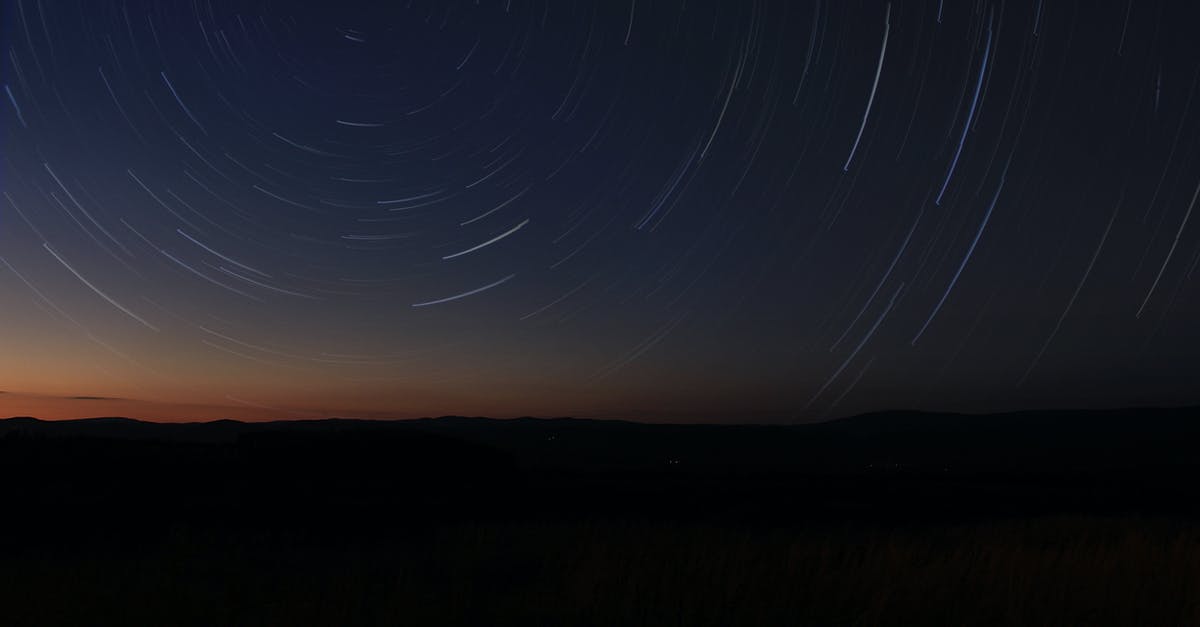 Shelters near trails in Bavaria? - Time-lapse Photography of Stars in Sky at Night