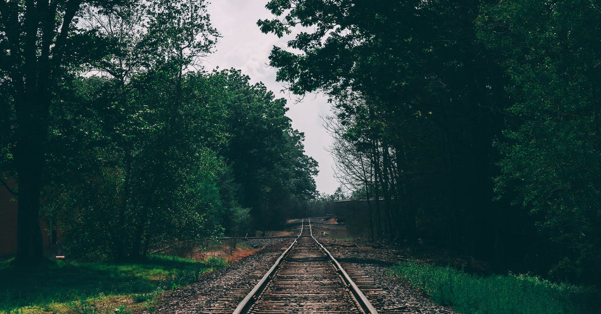 Shelters near trails in Bavaria? - Train Track Surrounded by Trees