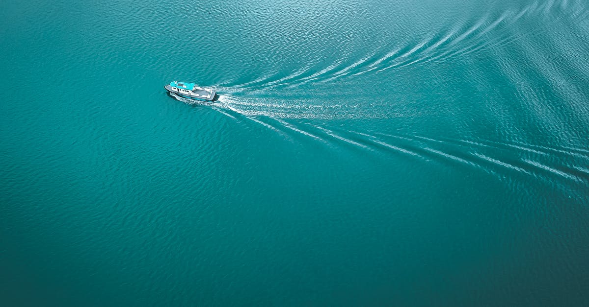 Ship Luggage Same-Day from Haneda to Narita? - From above of modern boat sailing in blue rippling water in sunny day