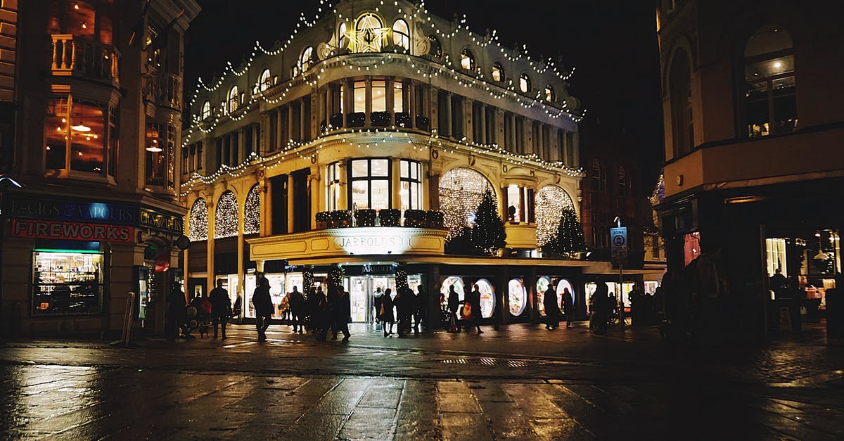 Shops in Milano on the 28th of December (Monday) - Photo of People on Road at Night