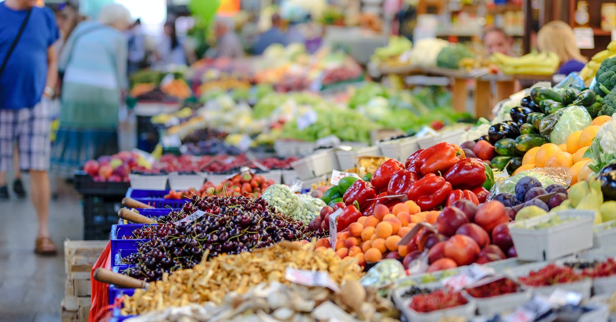 Shops selling wine/alcohol at Manila airport T1 and T4 - Vegetables Stall