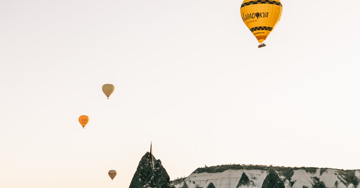 Shortest transatlantic flight from Europe to somewhere, so that continental US can be reached by land (with possible ferry) - Air balloons flying in sky over rocky highlands Shortest transatlantic flight from Europe to somewhere, so that continental US can be reached by land (with possible ferry) - Air balloons flying in sky over rocky highlands