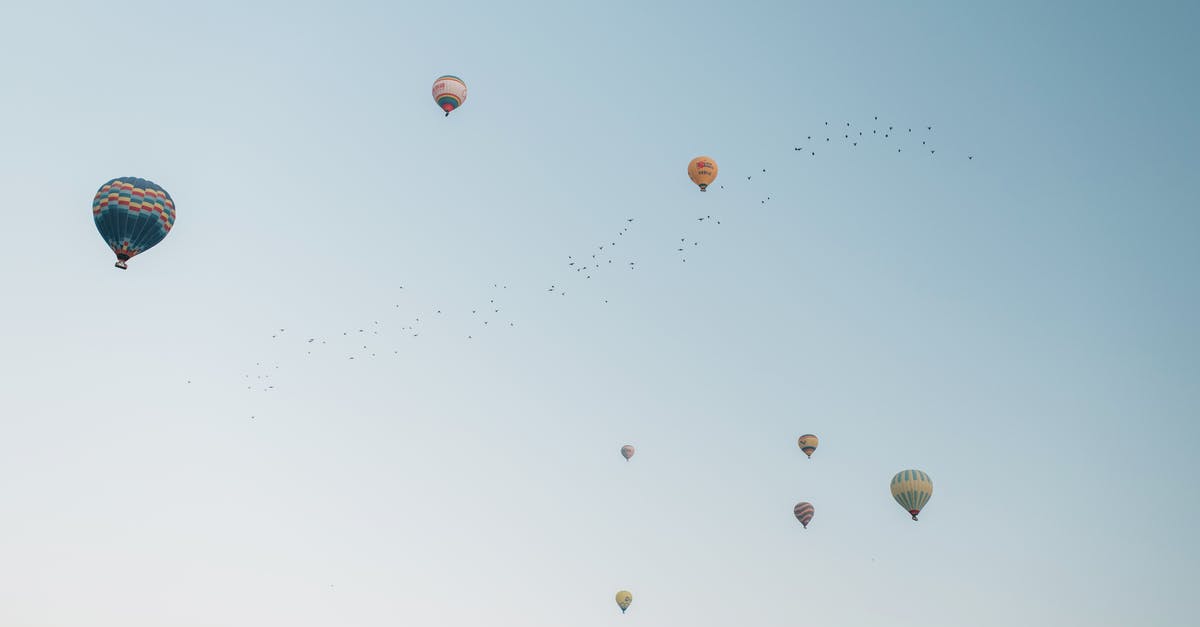 Should I cancel my trip to Turkey due to the recent (July 2013) protests? - Colorful hot air balloons flying in cloudless sky