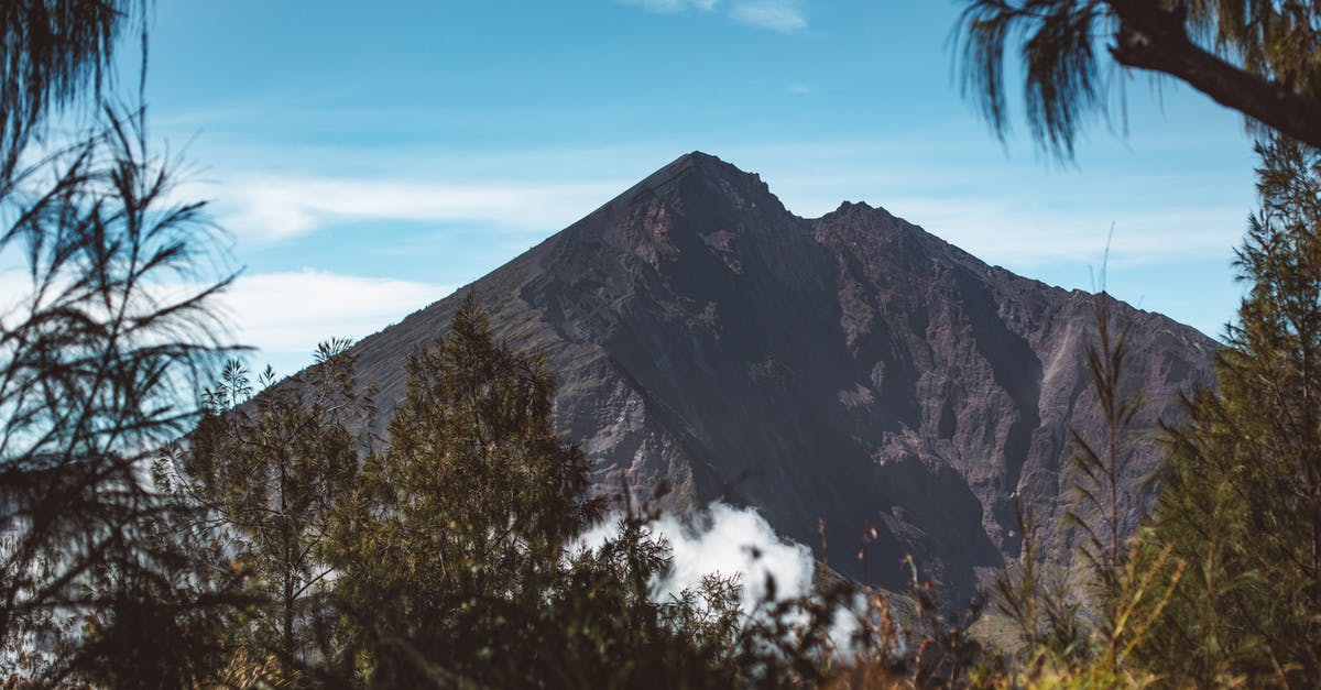 Should I get vaccination before travelling to Lombok (Indonesia) - Peak of mountain against blue sky