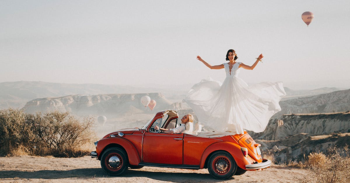 Should I just not bother to "reserve" rental cars anymore? - Woman Standing on Volkswagen Beetle